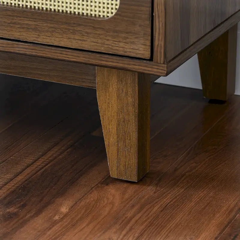 Commode à 6 tiroirs — Noyer Naturel / Chêne / Noir | Assemblage à 2 personnes