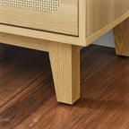 Commode à 6 tiroirs — Noyer Naturel / Chêne / Noir | Assemblage à 2 personnes