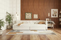 Full Size Upholstered Platform Bed with USB and 2 Drawers
