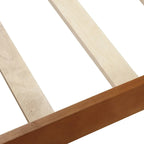 Cadre de lit traîneau Espresso / Blanc / Chêne avec pied de lit — Lit simple / double / grand, 1 à 2 personnes