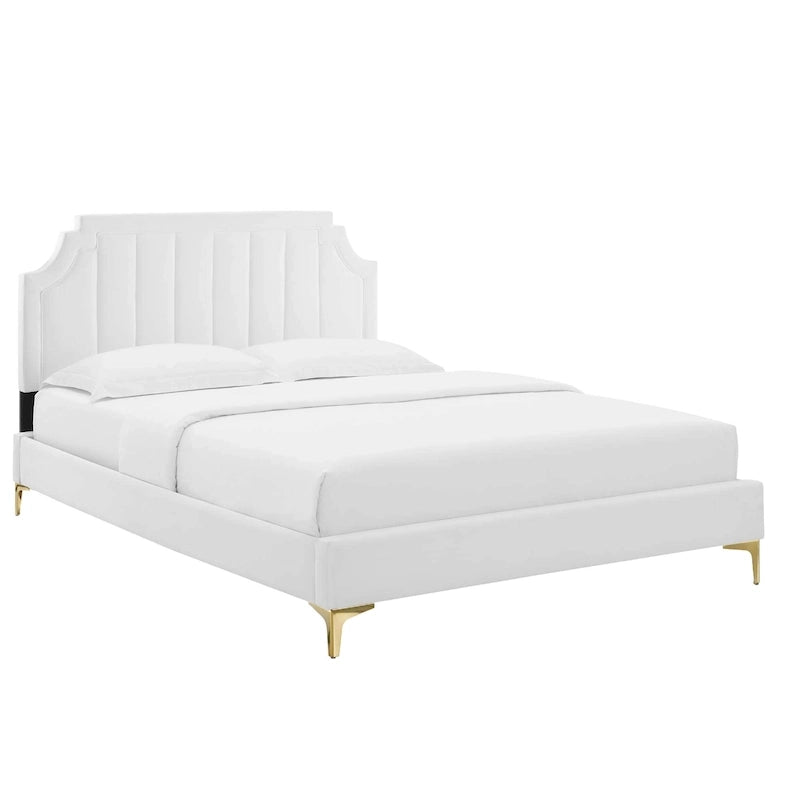 Lit Queen plateforme en velours Gris clair / Rose / Bleu marine / Menthe / Rose poudré / Blanc / Bleu sarcelle / Anthracite – 1 personne