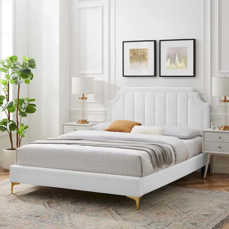 Lit Queen plateforme en velours Gris clair / Rose / Bleu marine / Menthe / Rose poudré / Blanc / Bleu sarcelle / Anthracite – 1 personne