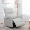 Fauteuil inclinable, pivotant et basculant électrique gris clair, 1 place