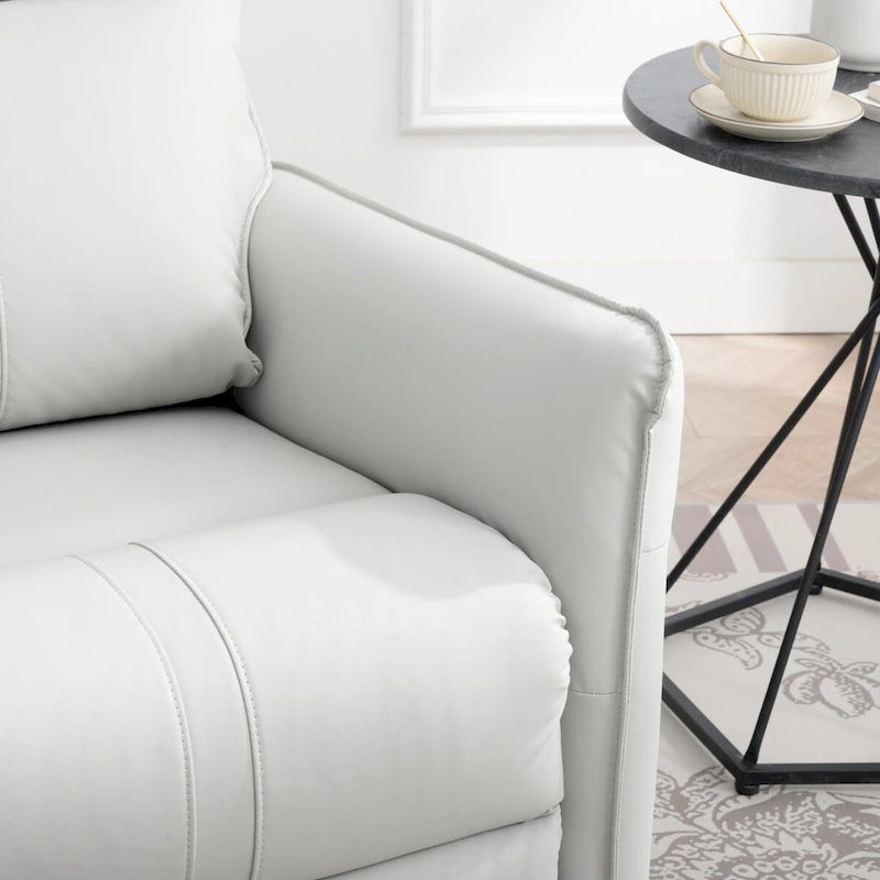 Fauteuil inclinable, pivotant et basculant électrique gris clair, 1 place