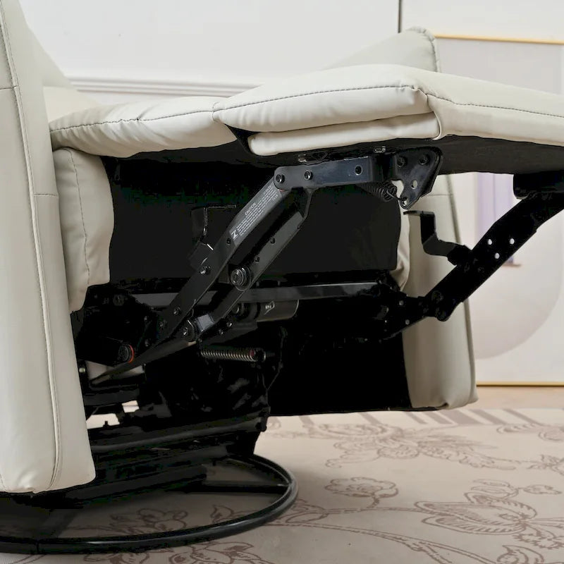 Fauteuil inclinable, pivotant et basculant électrique gris clair, 1 place