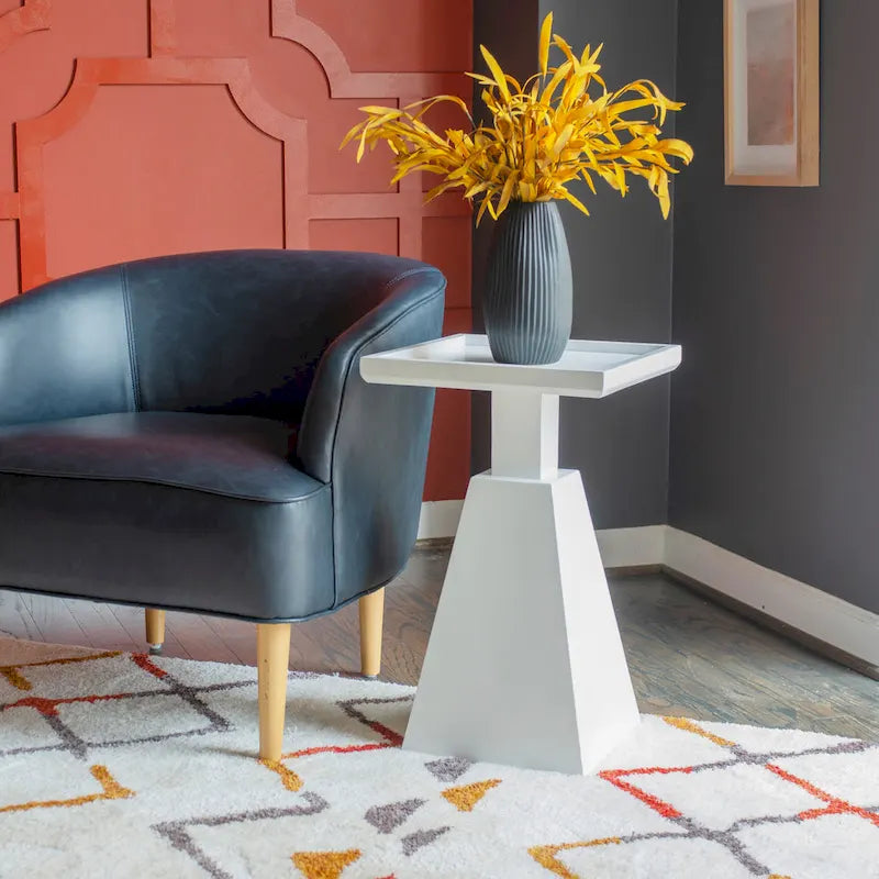 Table d'appoint moderne noire et blanche — Pour 1