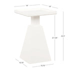 Table d'appoint moderne noire et blanche — Pour 1