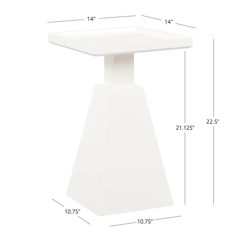 Table d'appoint moderne noire et blanche — Pour 1