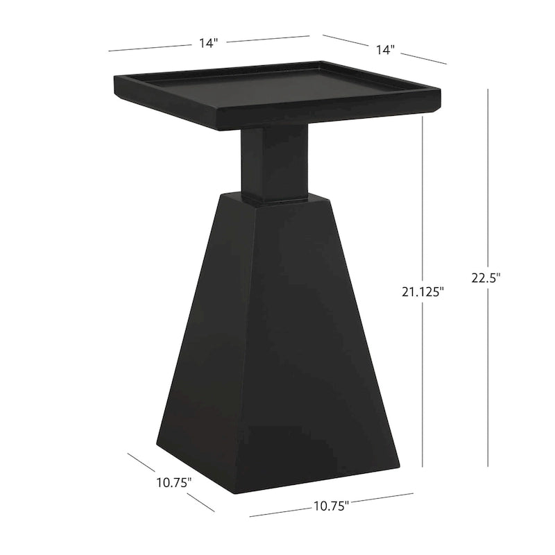 Table d'appoint moderne noire et blanche — Pour 1