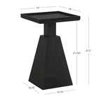 Table d'appoint moderne noire et blanche — Pour 1