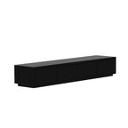 Meuble TV blanc laqué avec éclairage LED — 1 unité