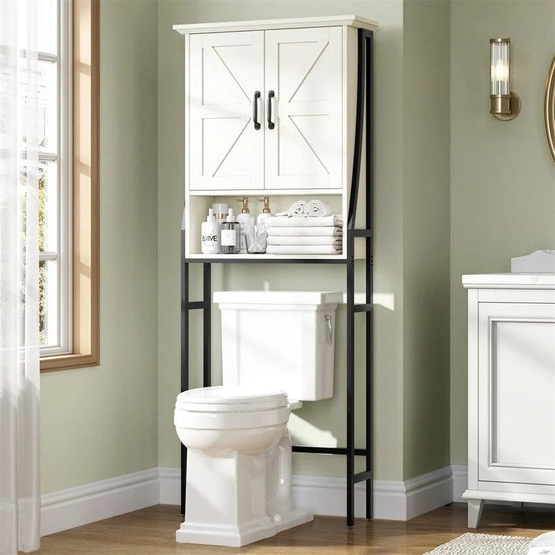 Over the Toilet Storage Cabinet - 8.5D x 25W x 69H