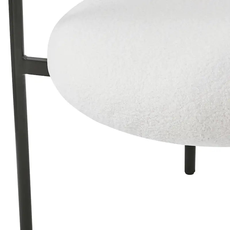 Chaises de salle à manger en tissu noir/blanc/gris avec pieds en métal, lot de 2 ou 4