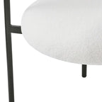 Chaises de salle à manger en tissu noir/blanc/gris avec pieds en métal, lot de 2 ou 4