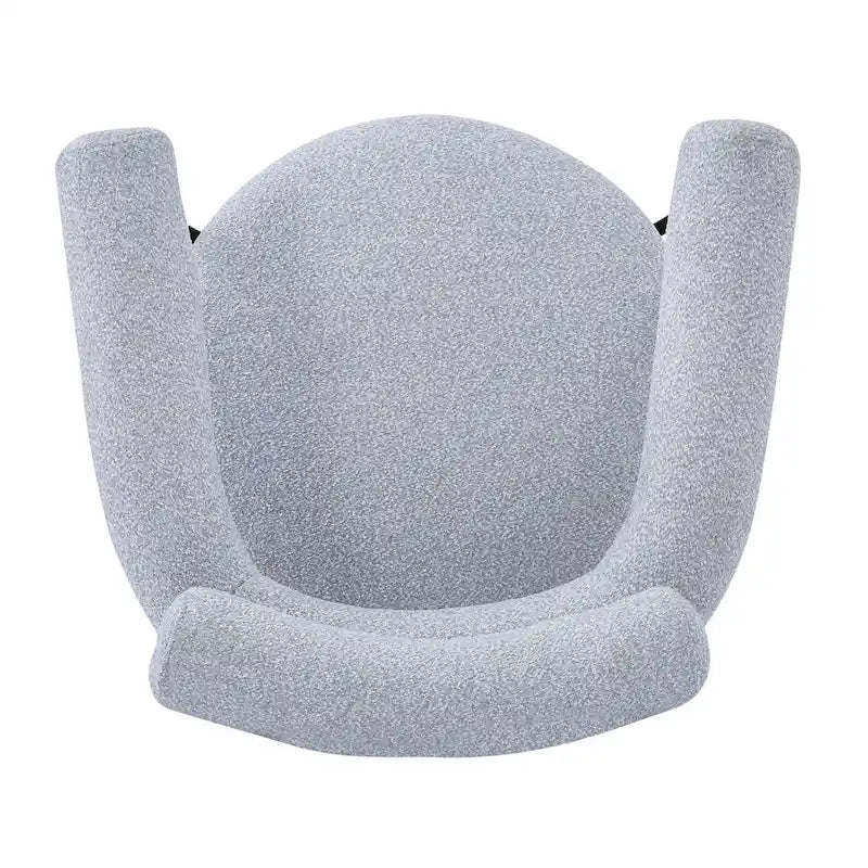 Chaises de salle à manger en tissu noir/blanc/gris avec pieds en métal, lot de 2 ou 4