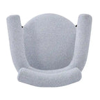 Chaises de salle à manger en tissu noir/blanc/gris avec pieds en métal, lot de 2 ou 4