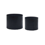Tables gigognes blanches/noires, lot de 2
